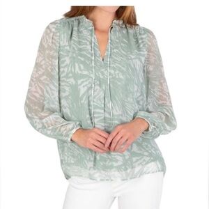 Joie Limited Edition Fano Long Sleeve V-Neck Blouse
